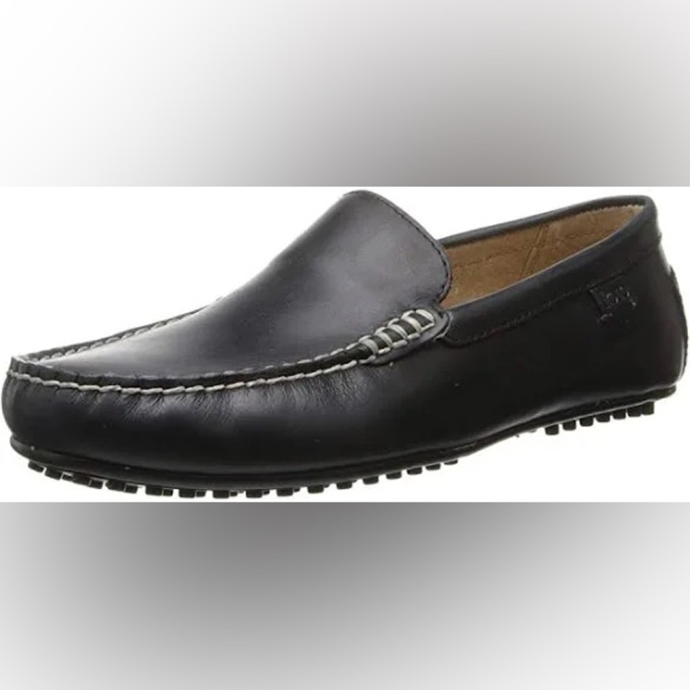 Polo Ralph Lauren Terence Black Leather Driving Moccasin Loafers